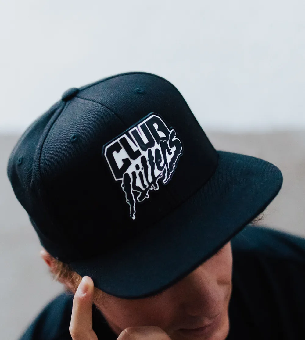 Silicone Club Killers Logo Snapback - Black