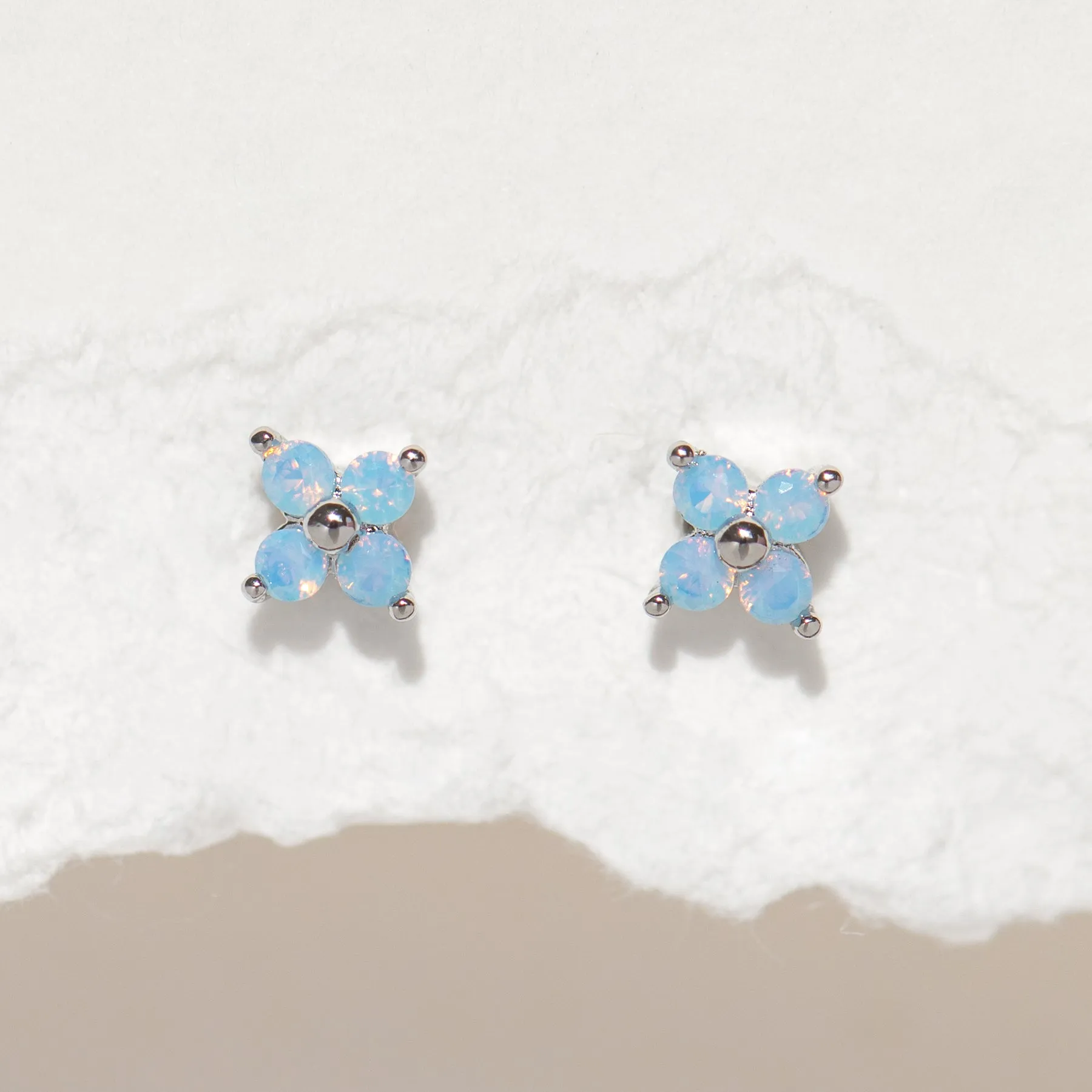 Teeny Tiny Blue Blossom Studs