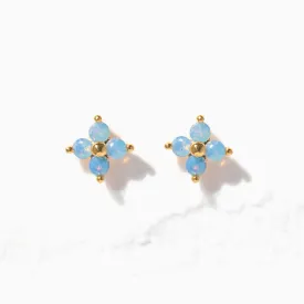 Teeny Tiny Blue Blossom Studs