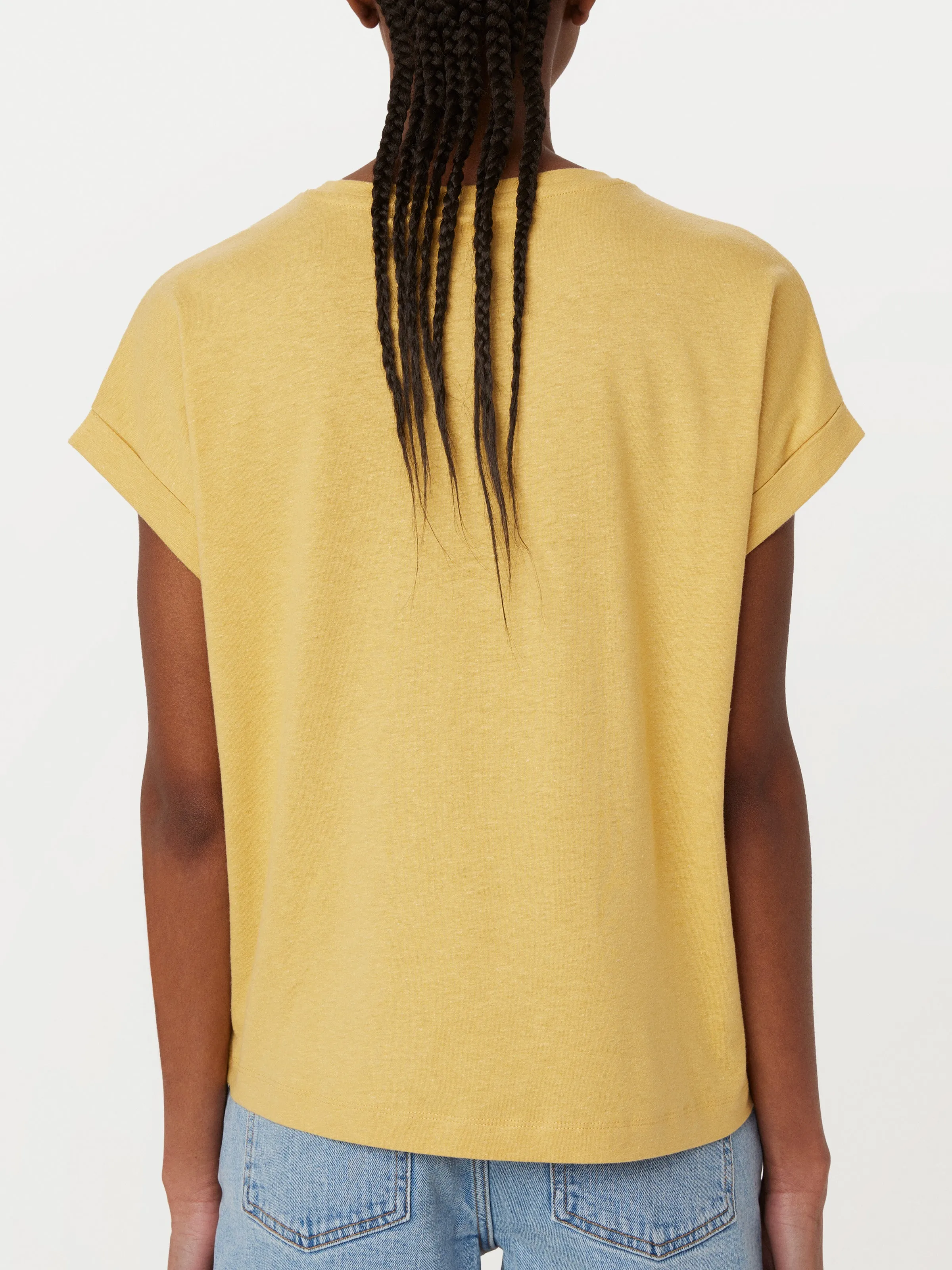 The Hemp Relaxed T-Shirt in Golden Sand