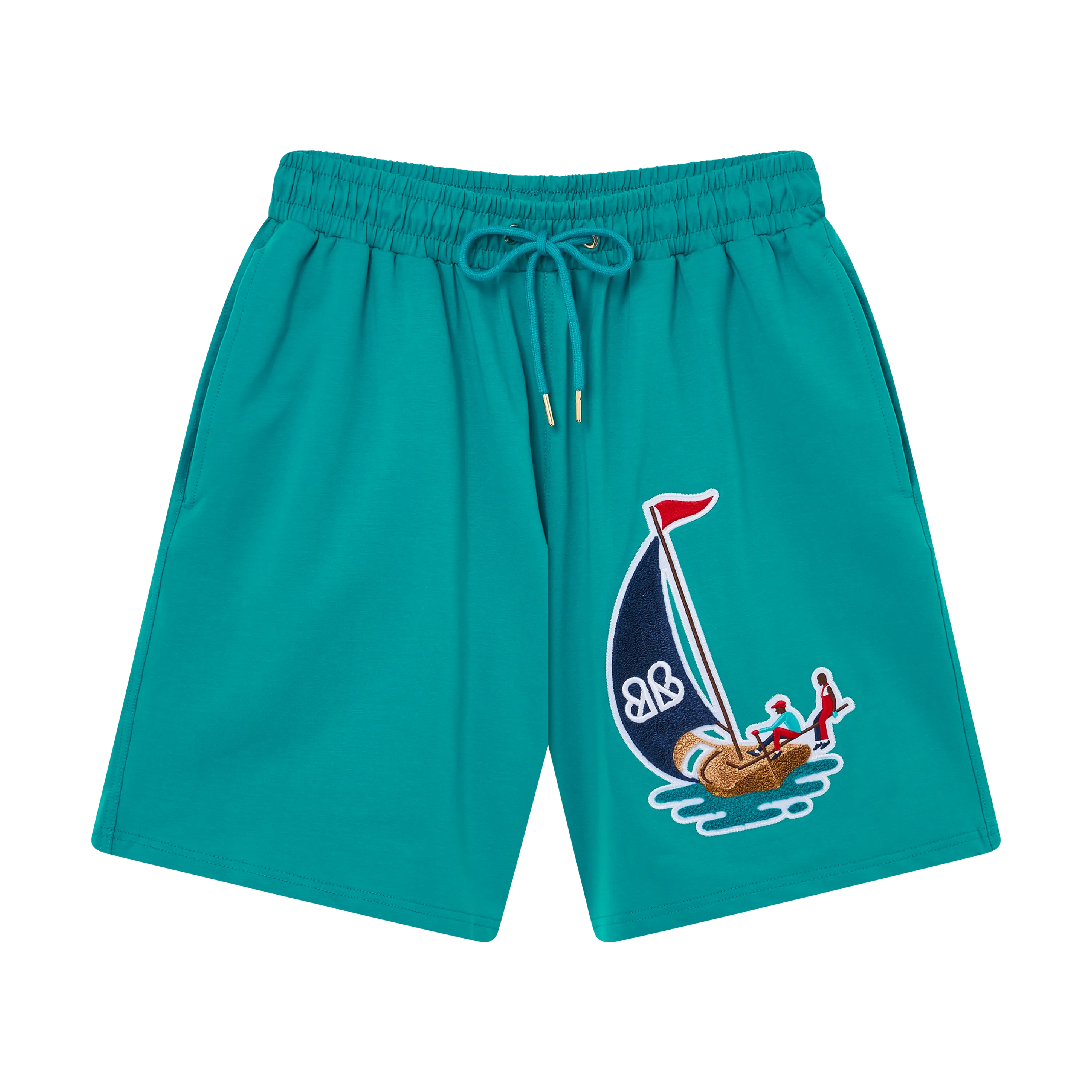 THE NAVIS PATCH SHORTS-MARINE