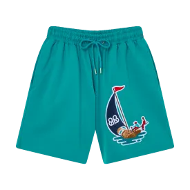 THE NAVIS PATCH SHORTS-MARINE