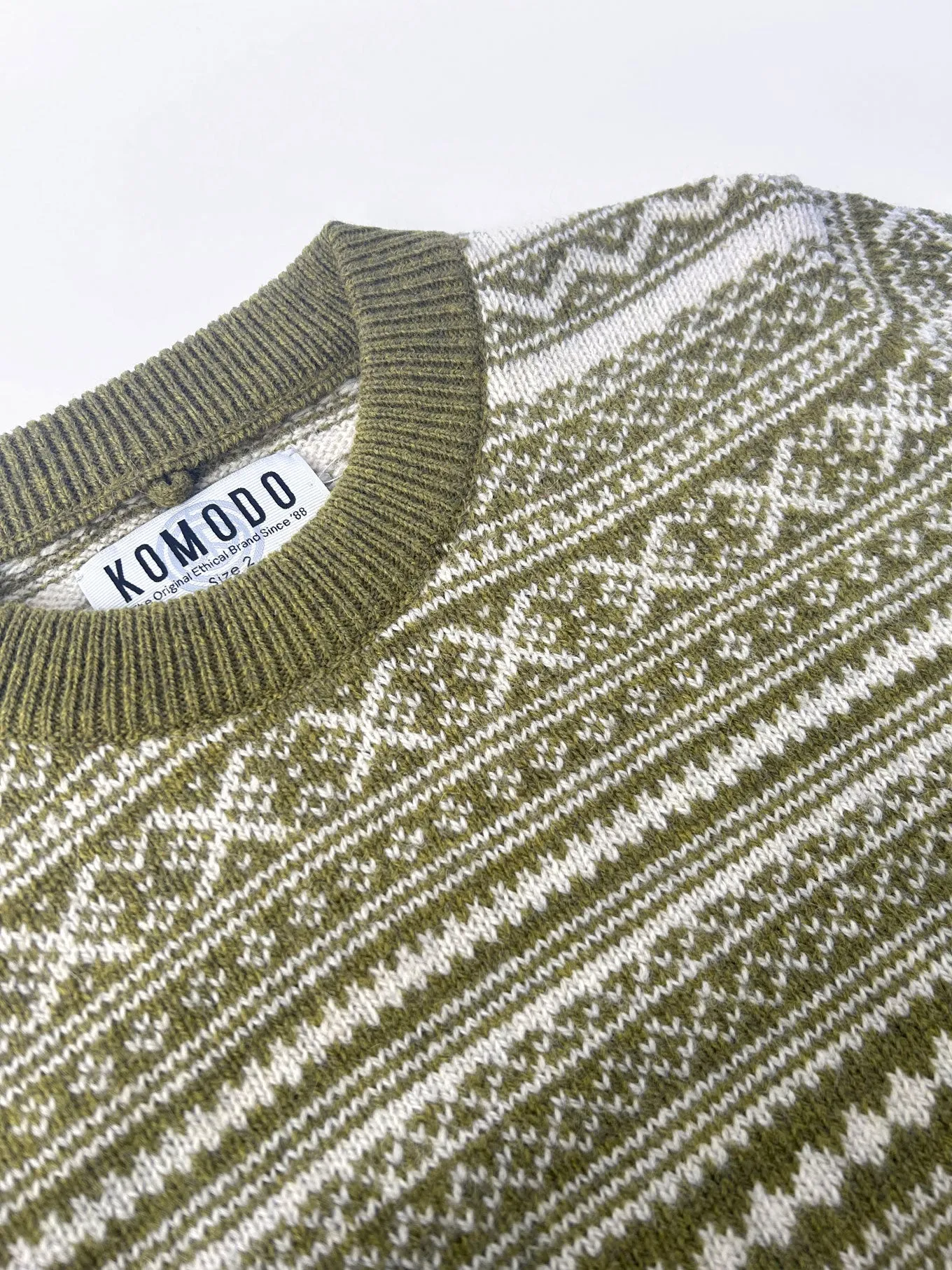 TINSEL Wool Jumper - Green