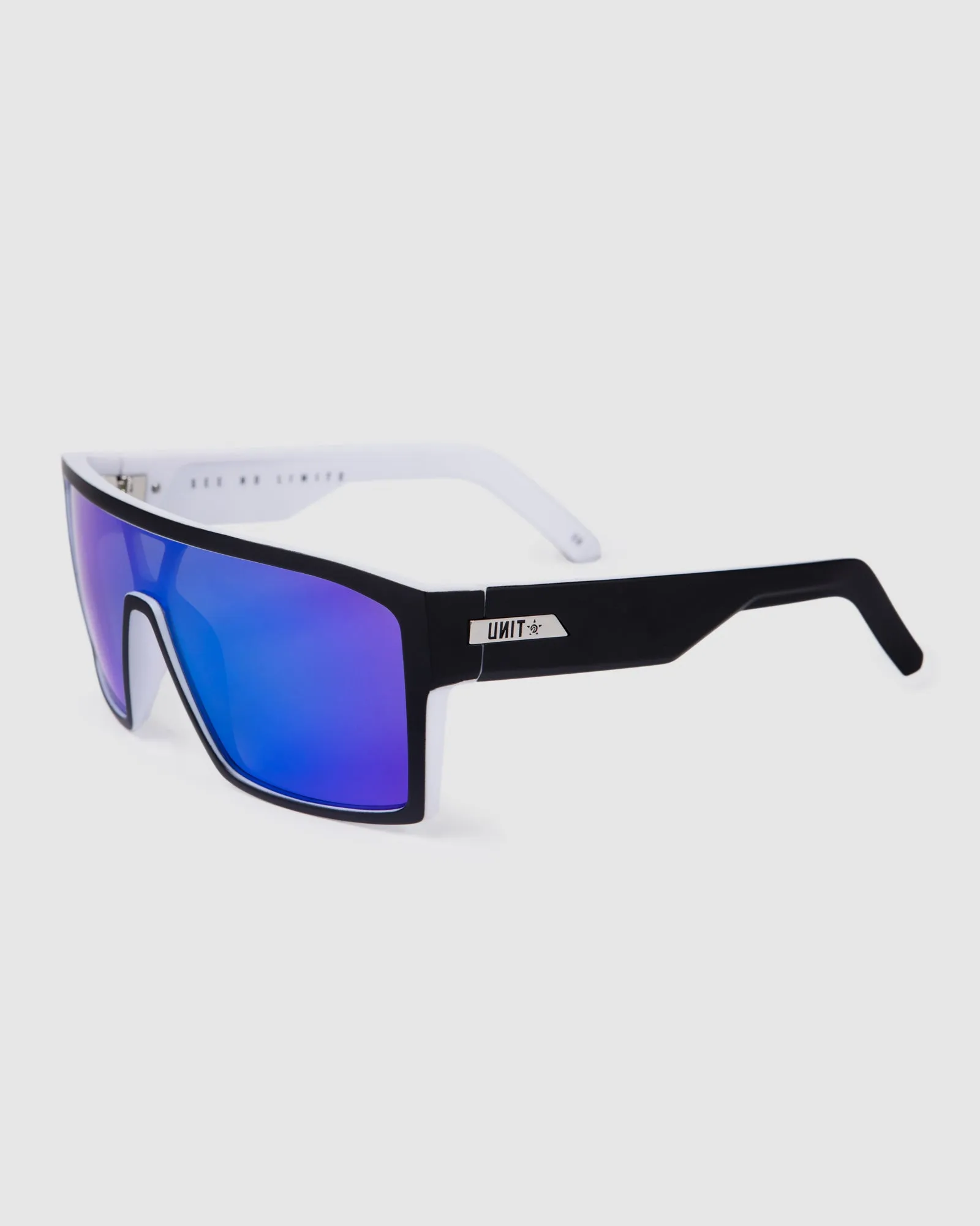 UNIT Sunglasses Command -  Matte Black White Polarised