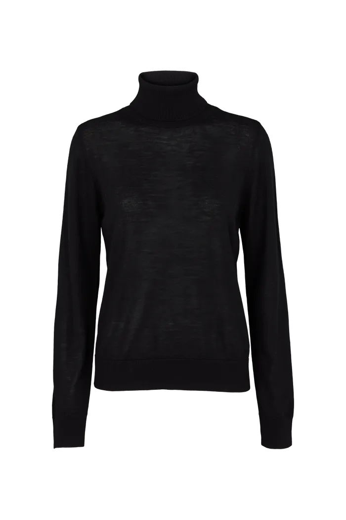 Vera Roll Neck - Black